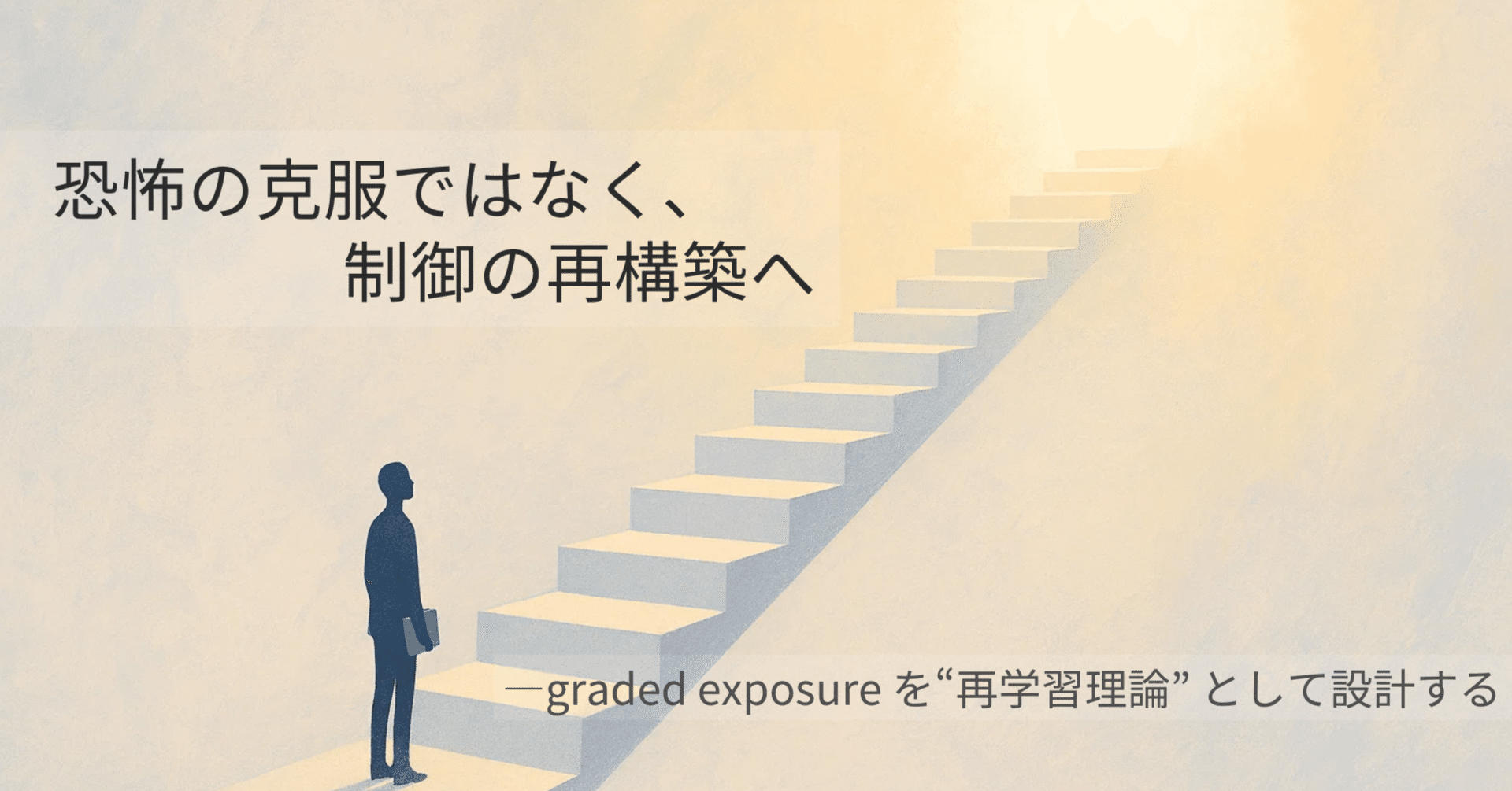 恐怖の克服ではなく、制御の再構築へ──graded exposureを“再学習理論”として設計する｜一人研究ラボ
