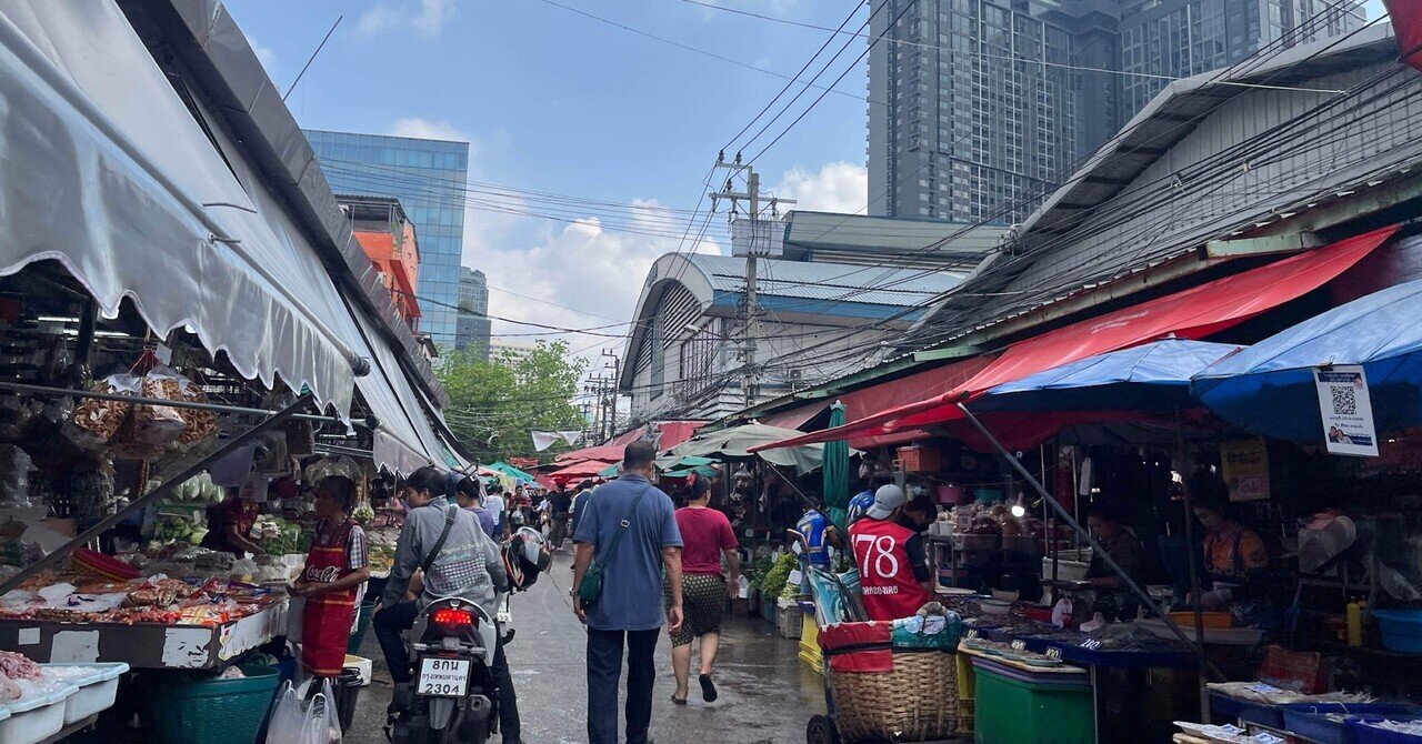 見たことのないバンコク（クロントーイ市場編）｜河内集平