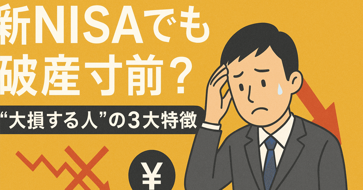 新NISAでも破産寸前❓“大損する人”の3大特徴と、救われる人の思考法｜投資FPポルカ