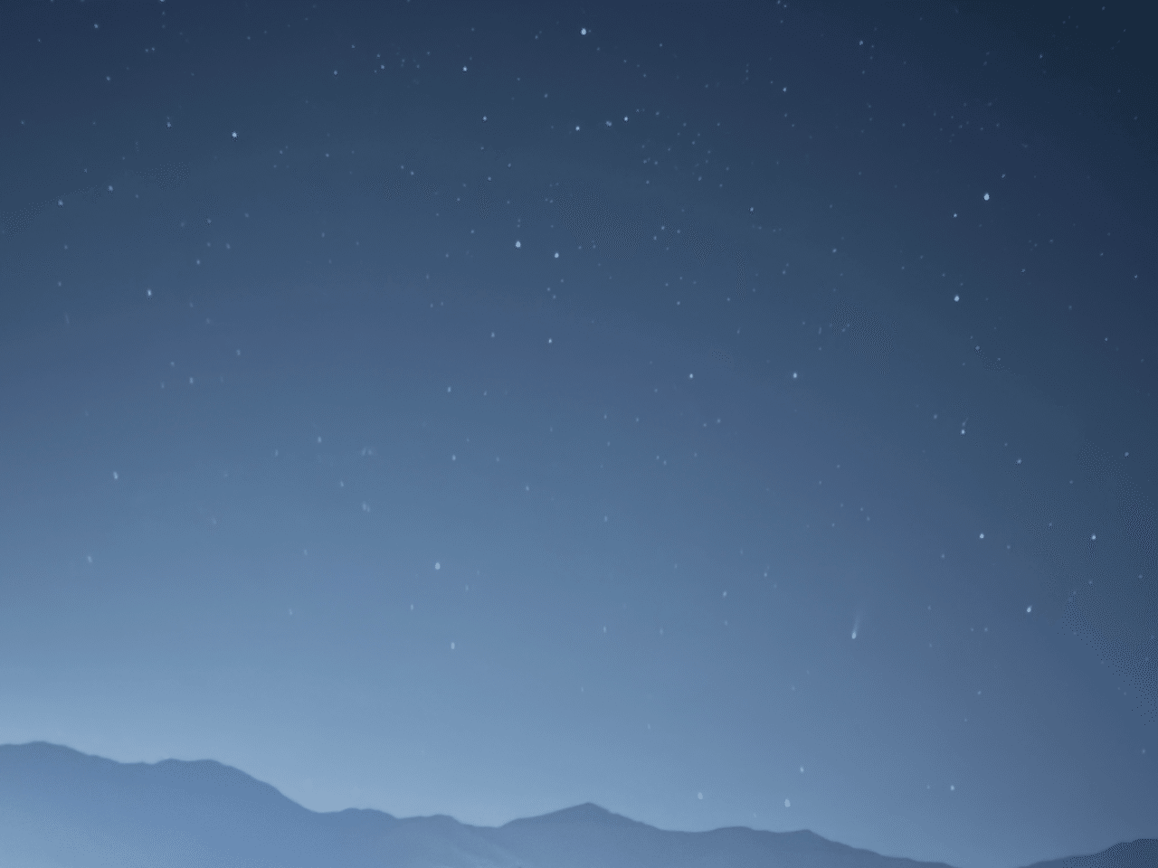 ロマンチックな星空