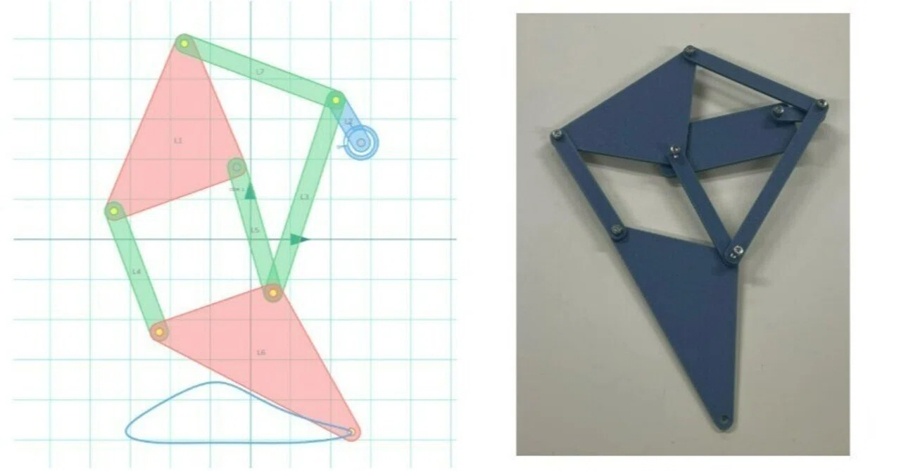 MotionGenでシミュレーションしたテオ・ヤンセン機構をそのまま3Dプリント｜門田和雄