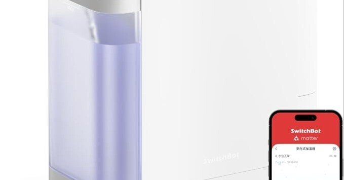 SwitchBot 気化式加湿器 W3902300 口コミ評判｜アプリ操作で簡単便利