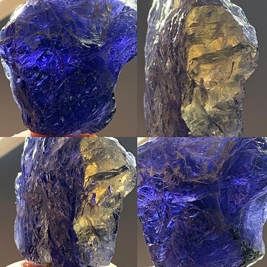 ☆【月曜終了】国産宝石鉱物 三重県新鹿町の巨大菫青石（ガラス質で