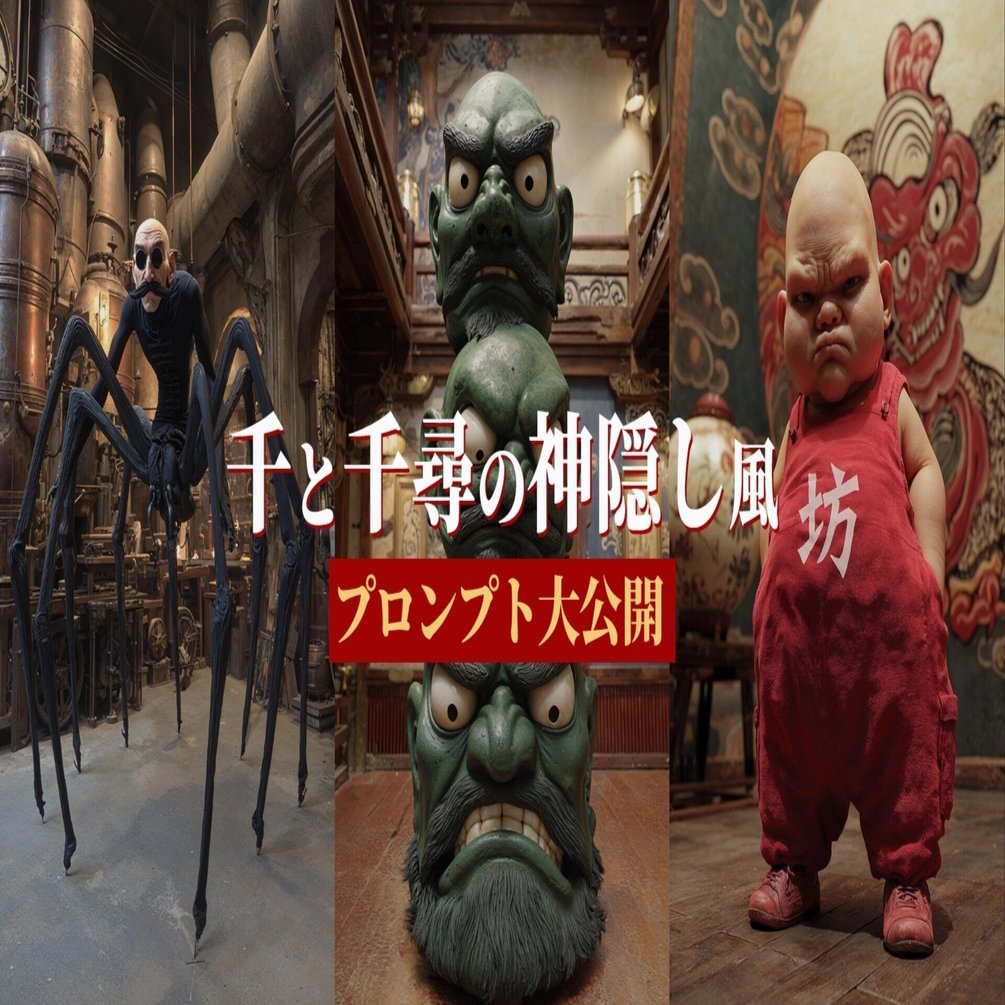 千と千尋の神隠し』風 AI画像・動画の作り方｜プロンプト大公開