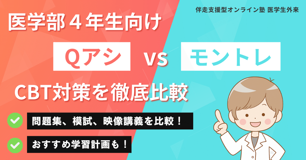 医学部4年生向けCBT対策：メディックメディア（QB） vs TECOM M3
