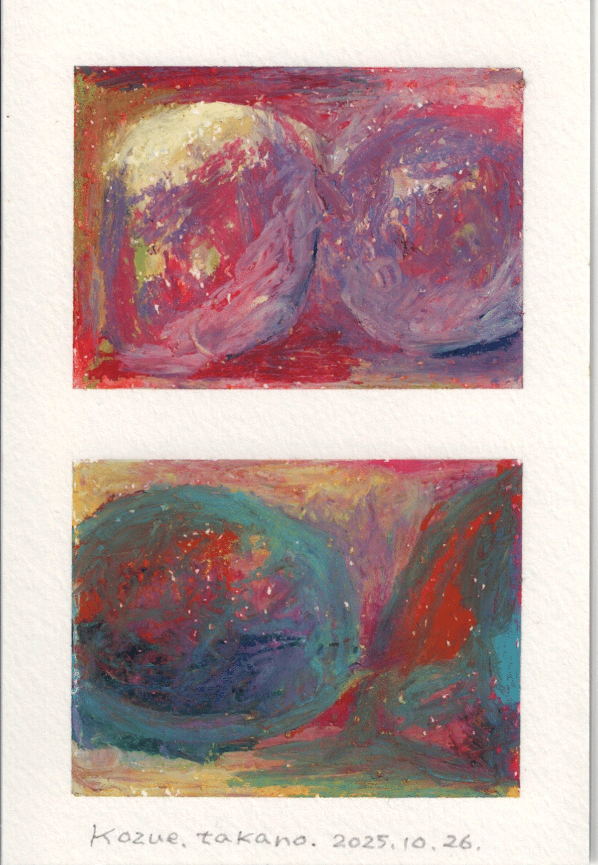 はじめてのオイルパステル/日々の制作｜髙野 梢 Kozue Takano