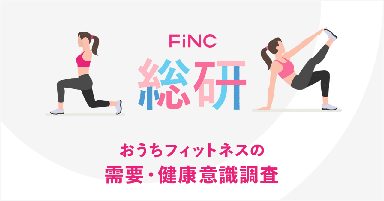 Finc総研 新型コロナウイルス感染症対策により おうちフィットネスの需要増加 健康意識向上の調査リリースを公開 Fincユーザーを対象に新型コロナ ウイルス感染症対策の影響による ライフスタイルの変化に Finc Technologies Note