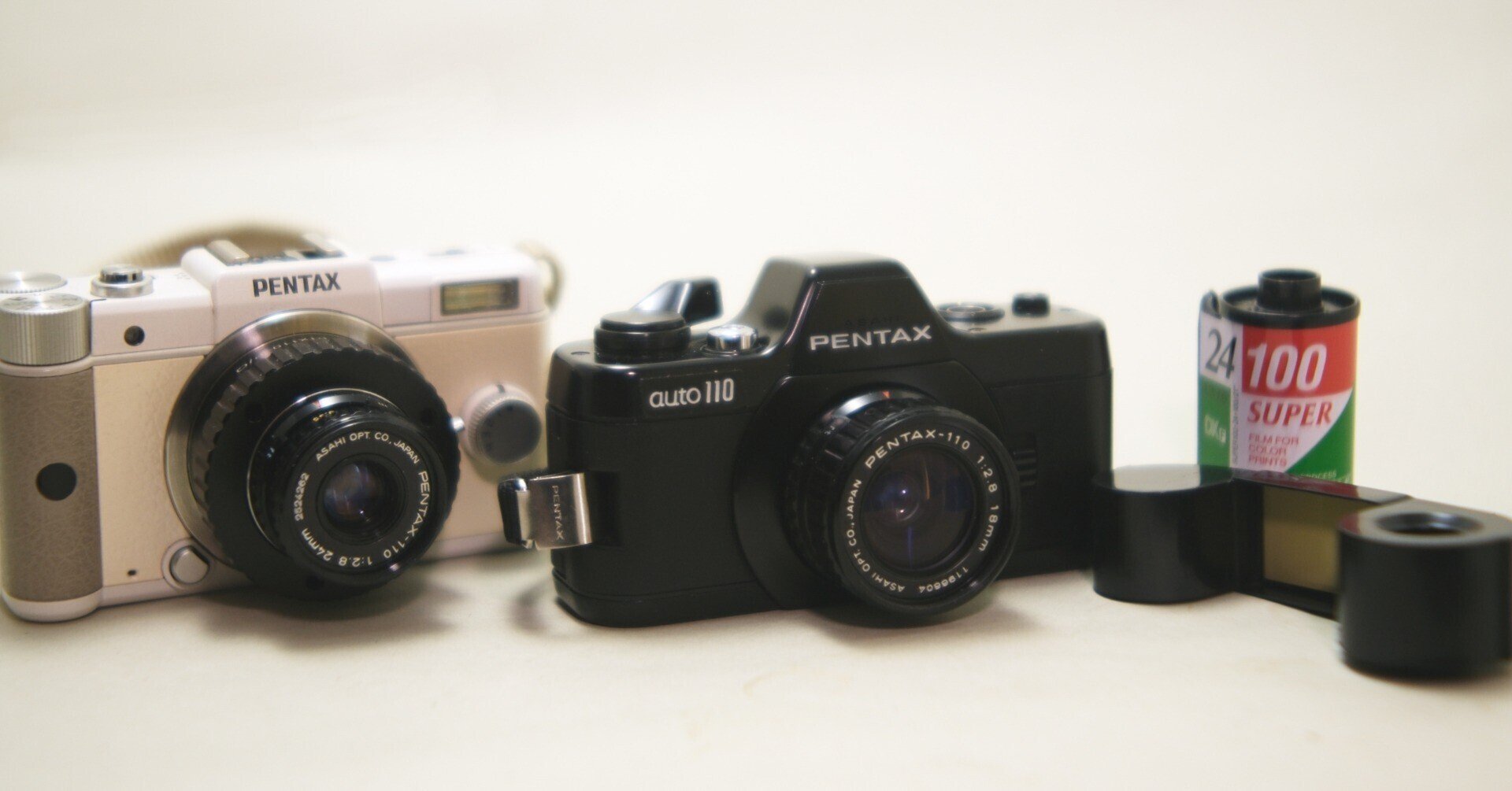 【良品】PENTAX 110用レンズ 70mm&24mm&18mm 3本セット Pentax-110 18 and 24 mm