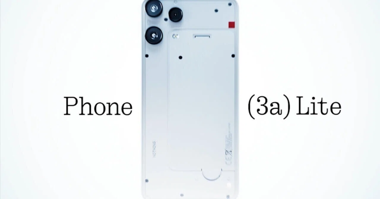 日本でも追って。「Nothing Phone (3a) Lite」正式発表｜Jetstream