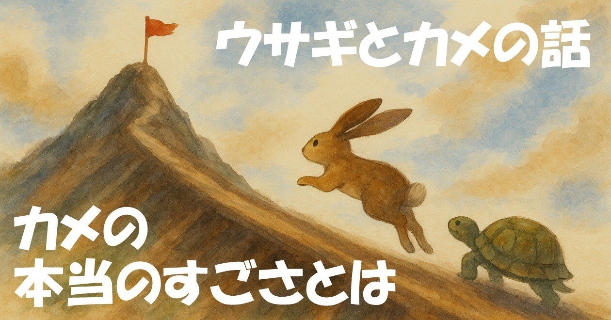 ウサギとカメの話。カメの本当のすごさとは。 ～あの日から — 回復