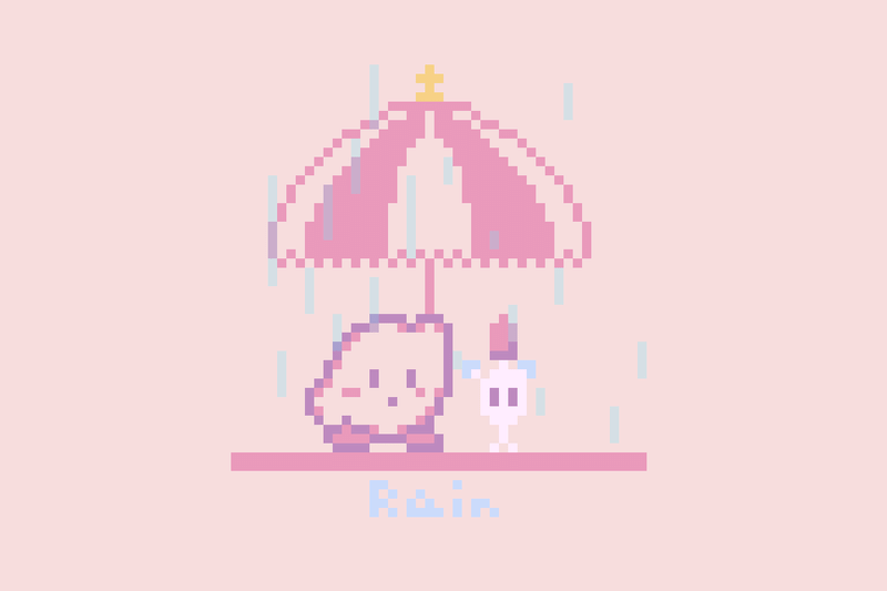 カービィ系統のドット絵を描きました おつき Note