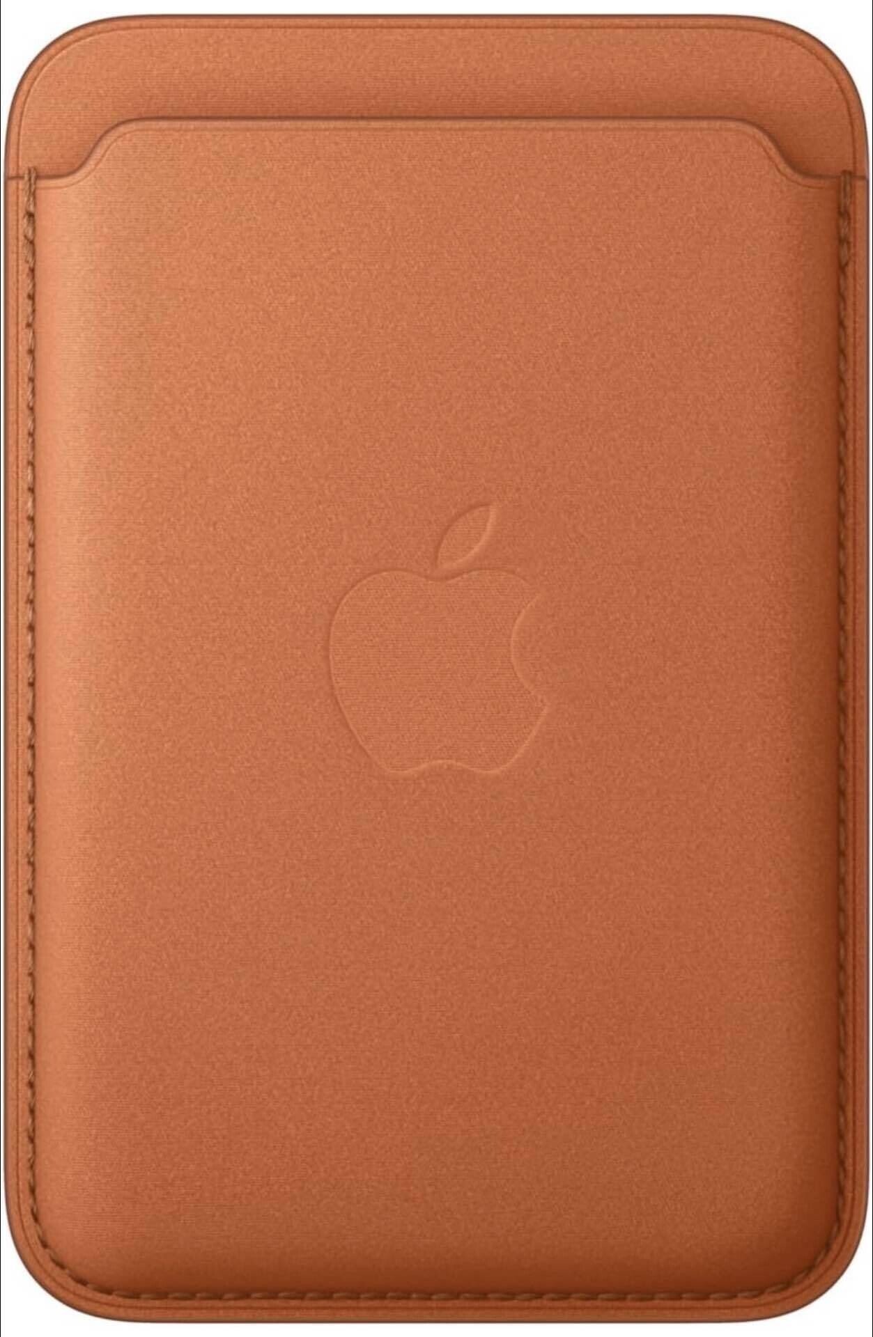 純正　Apple FineWoven Wallet オレンジ Appleロゴのある安心感。― iPhone Airユーザーが惹かれた「FineWoven