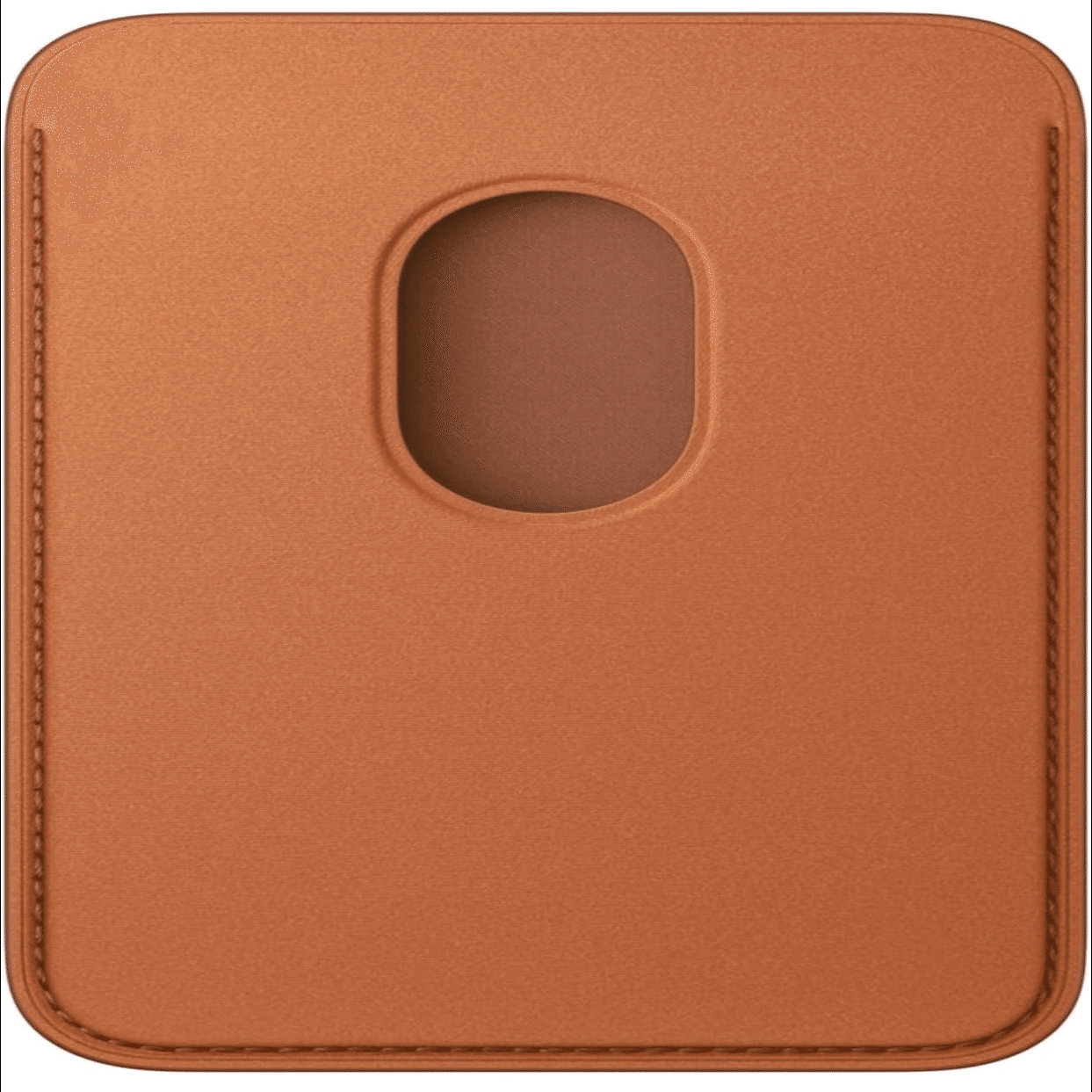 純正　Apple FineWoven Wallet オレンジ Appleロゴのある安心感。― iPhone Airユーザーが惹かれた「FineWoven