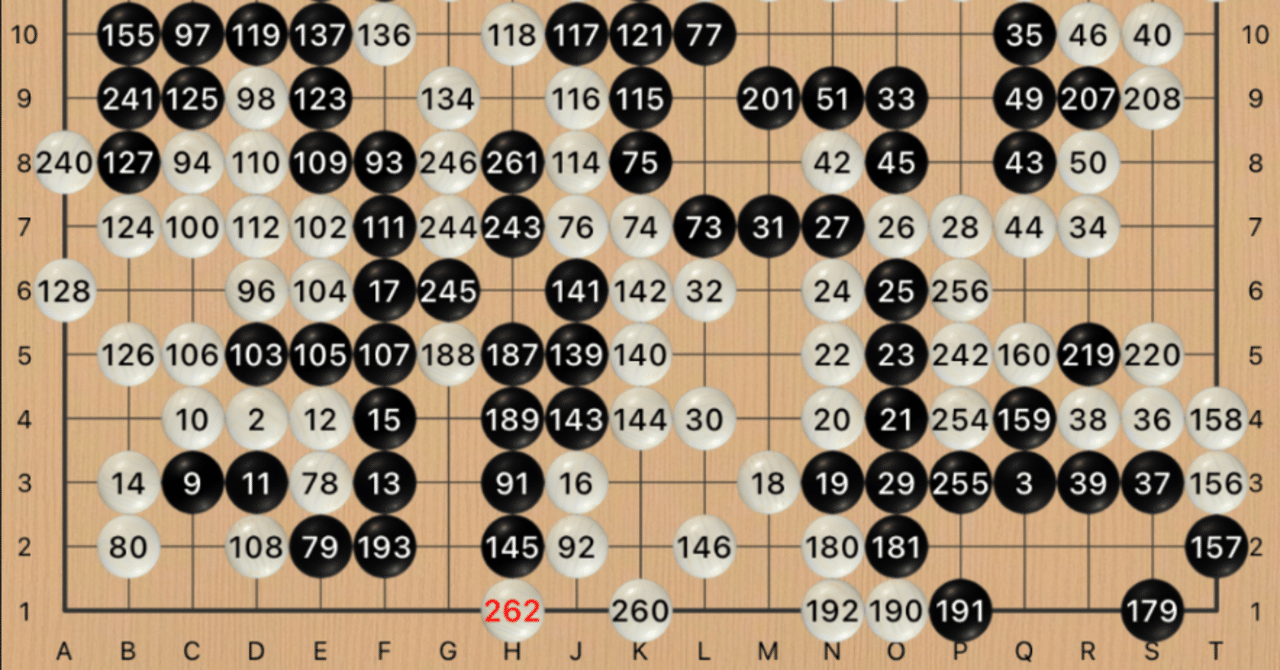 第69回東北六県囲碁大会2回戦 (黒)福島大将-(白)まつひか｜まつひか