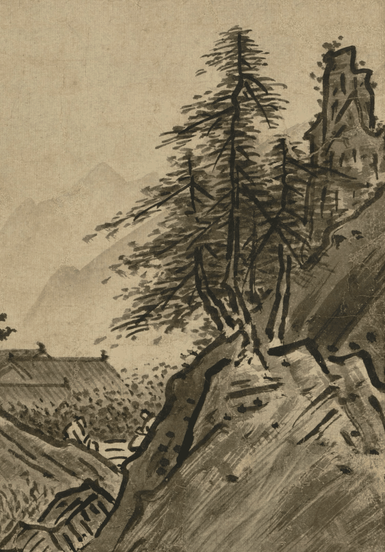墨一色で息づく風景：雪舟『秋冬山水図』｜アートジェンヌ