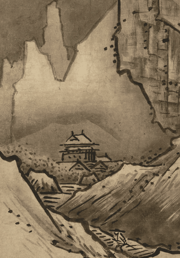 墨一色で息づく風景：雪舟『秋冬山水図』｜アートジェンヌ