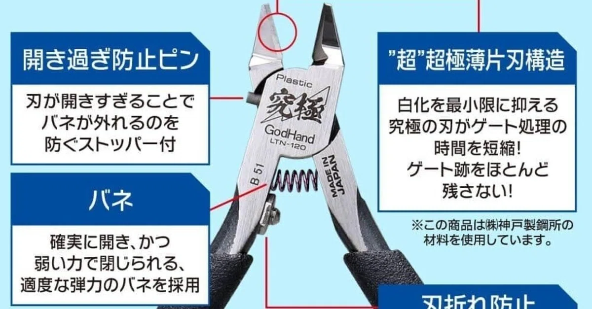 ゴッドハンド「ライトニングニッパー」｜極限の切れ味と繊細な扱いが