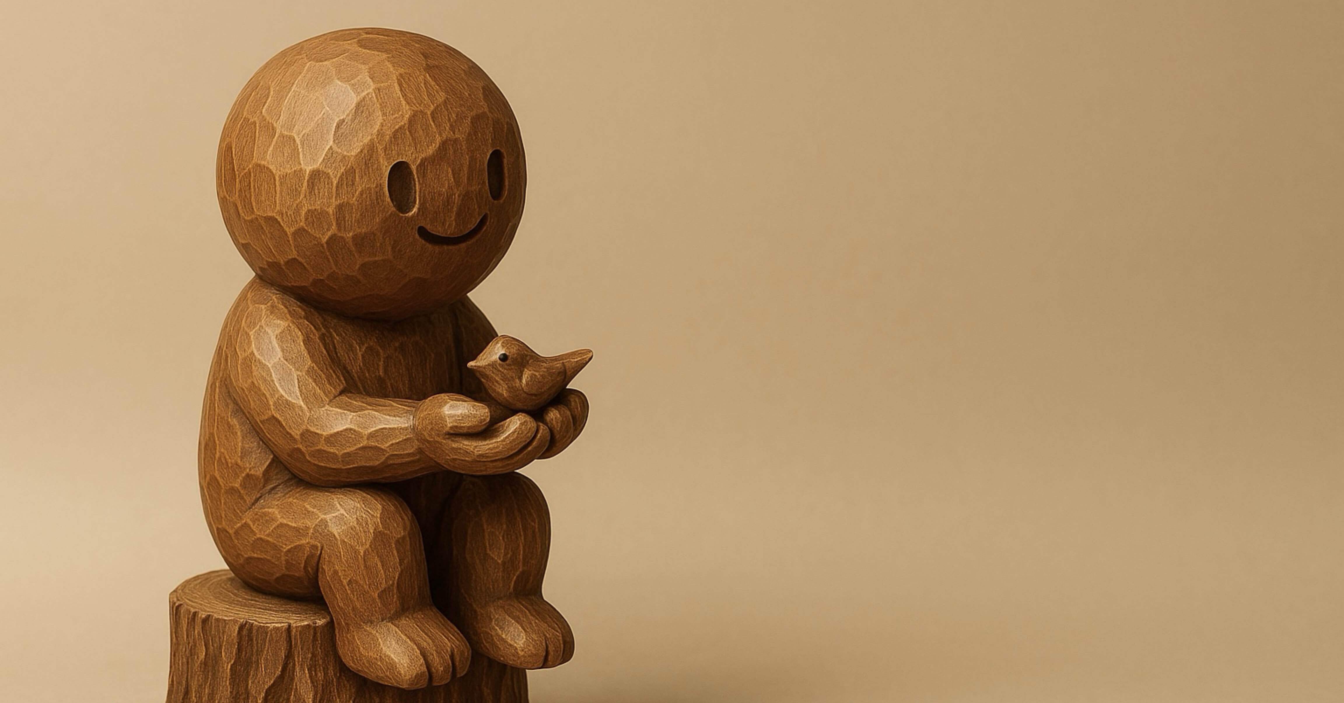 AI画像生成】AIに“ノミ”を持たせる！「木彫り彫刻風」プロンプトが温か