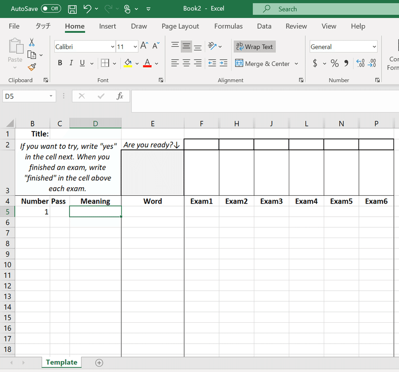 16 Excel 単語テスト用テンプレート 日本語 英語 スペイン語 Hayaceitunas Note 16 Excel 単語テスト用テンプレート 日本語 英語 スペイン語 Hayaceitunas Note