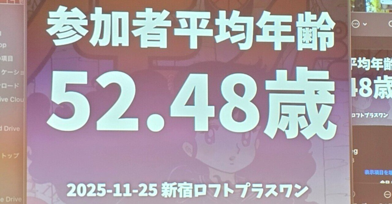 2025年10月25日80年代美少女コミックを懐かしむ会 東京新宿 ロフト