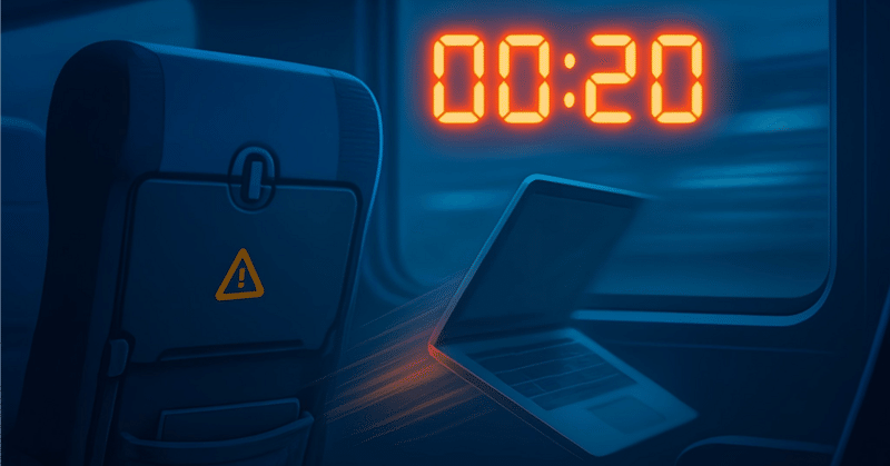 高鉄でも油断禁物："20秒の隙"でPC紛失、治安の良さに潜むリスク