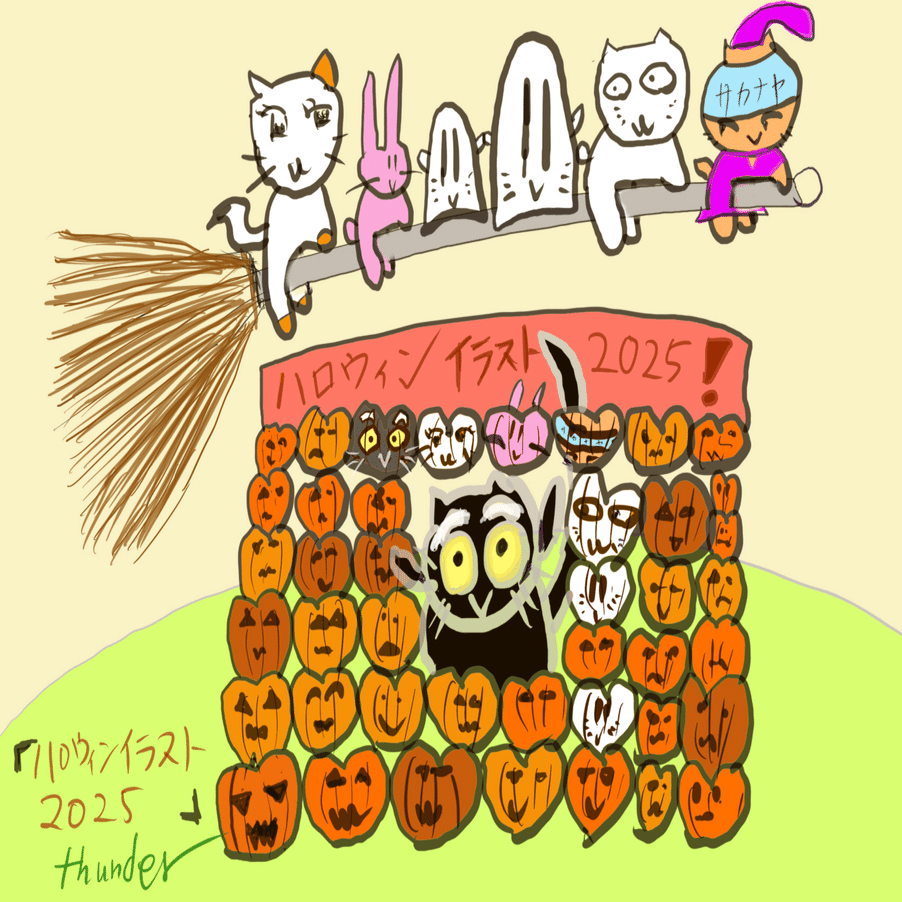デジタルアート】ハロウィンイラスト2025｜サンダー