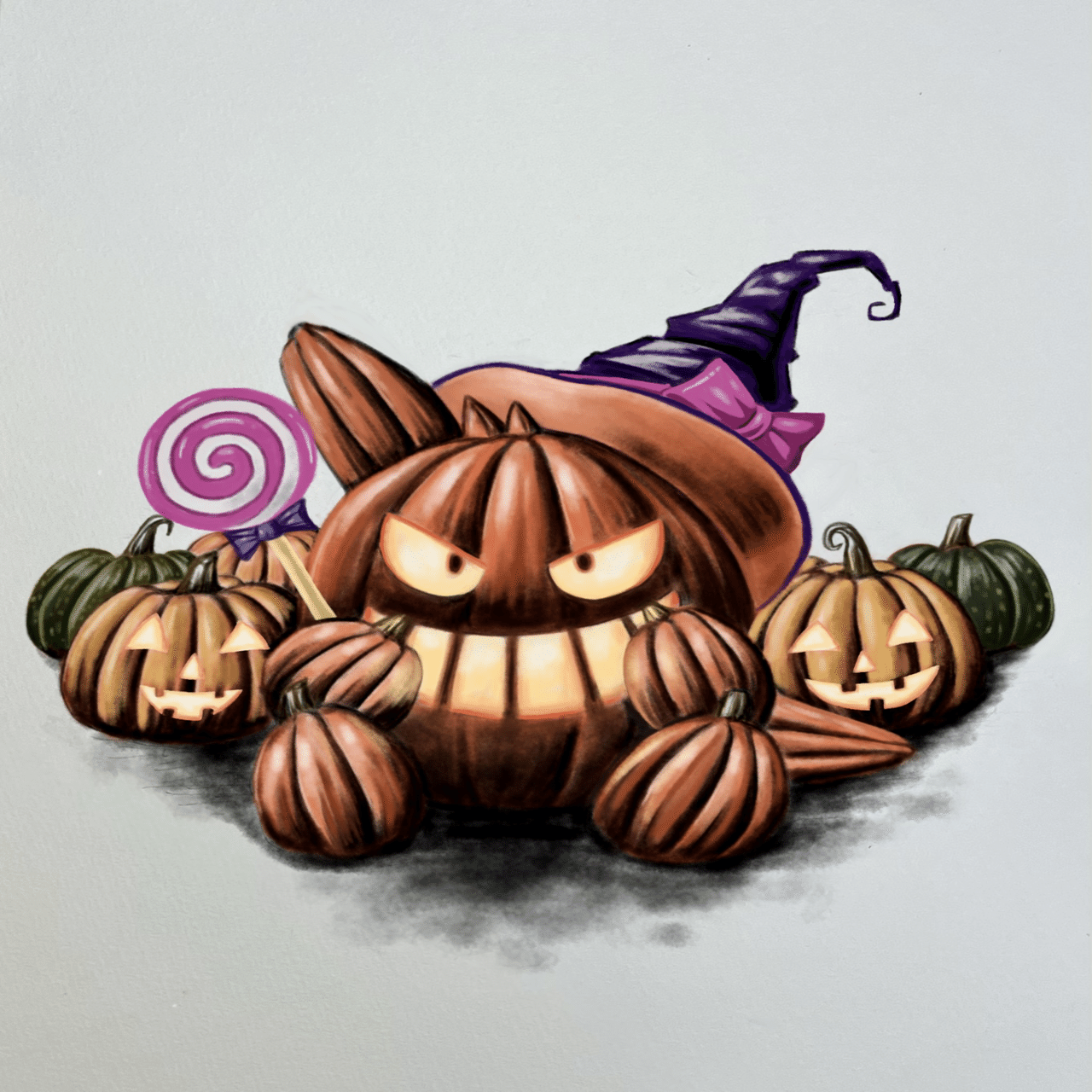 ハロウィンイラストとおまけ🎃｜さわこり