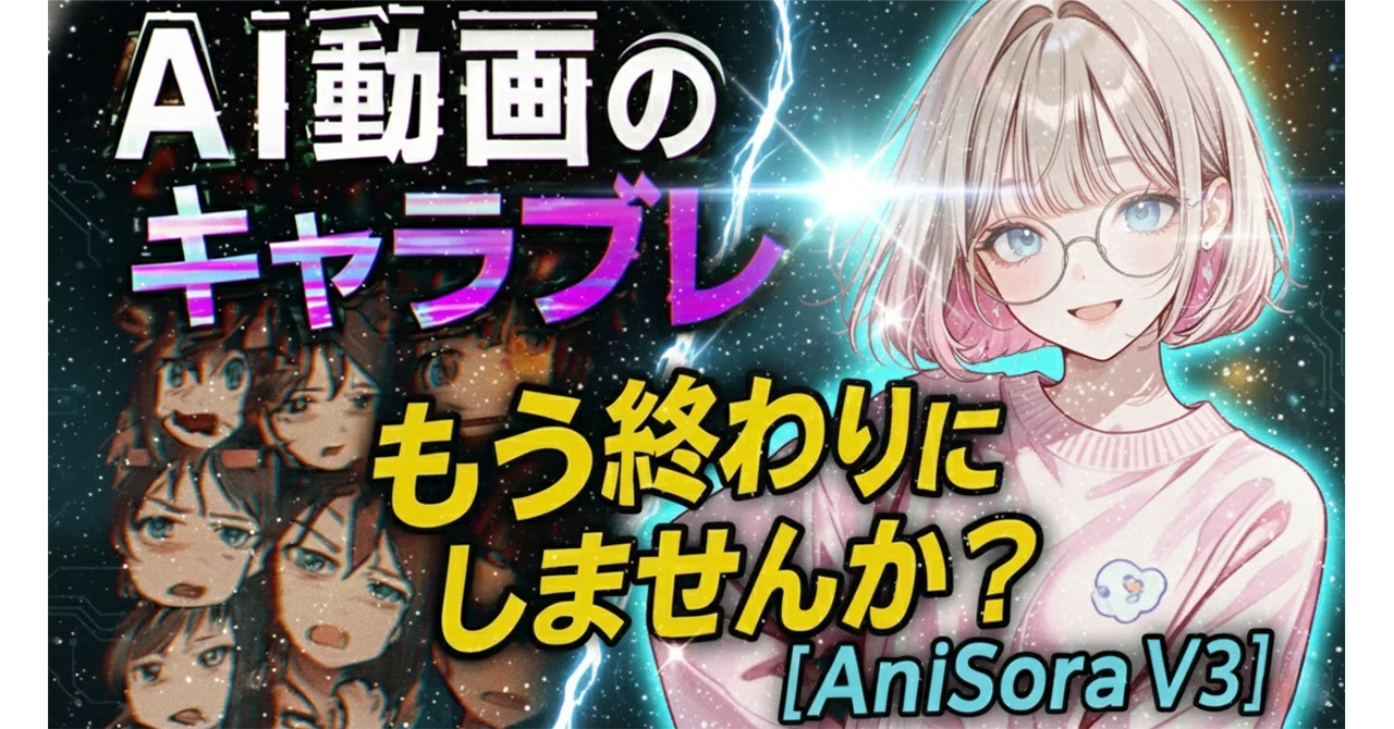 キャラの一貫性、完全解決】もう動画の途中で別人にさせない