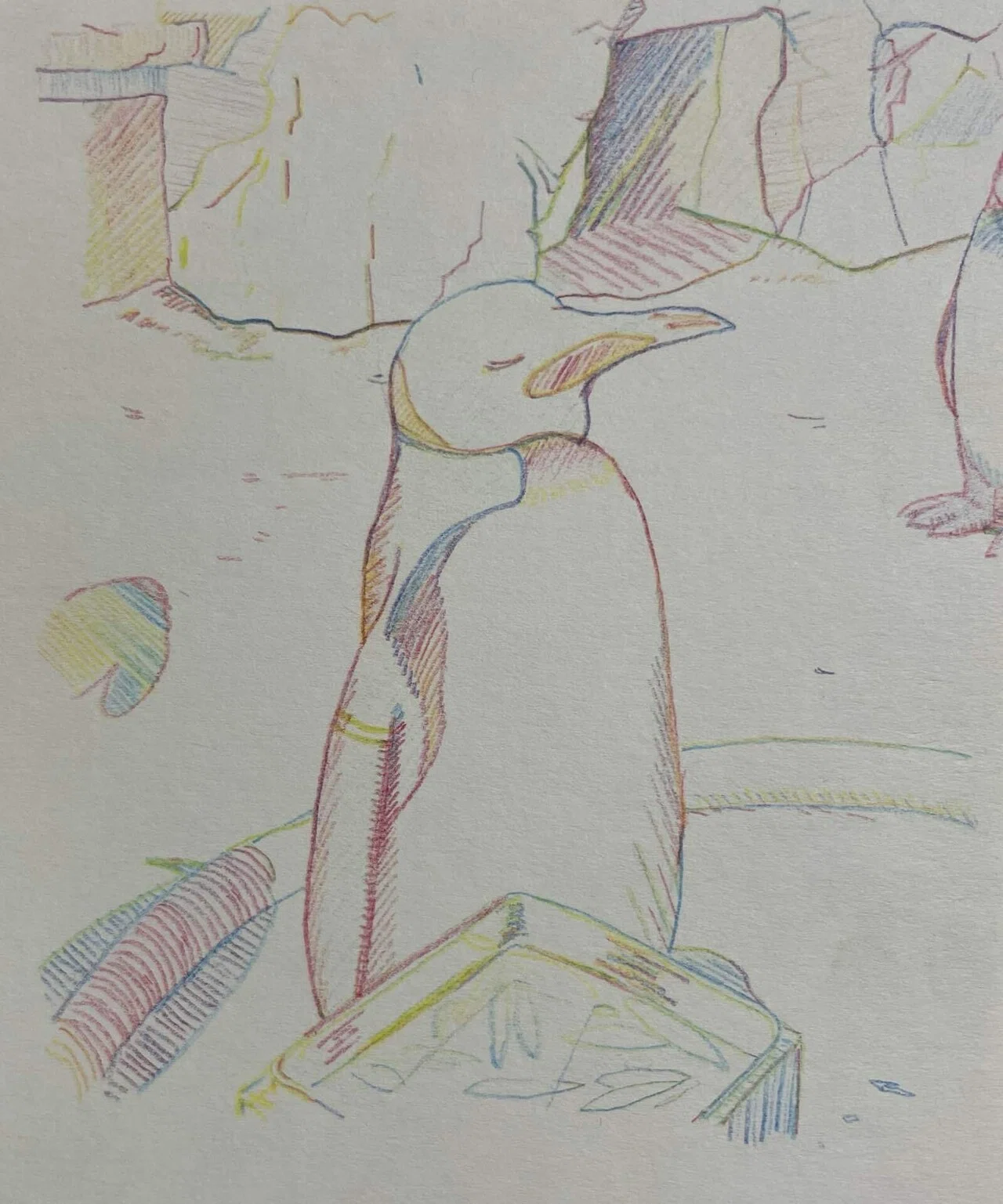 日々雑感】昔描いた色鉛筆画｜構造体N