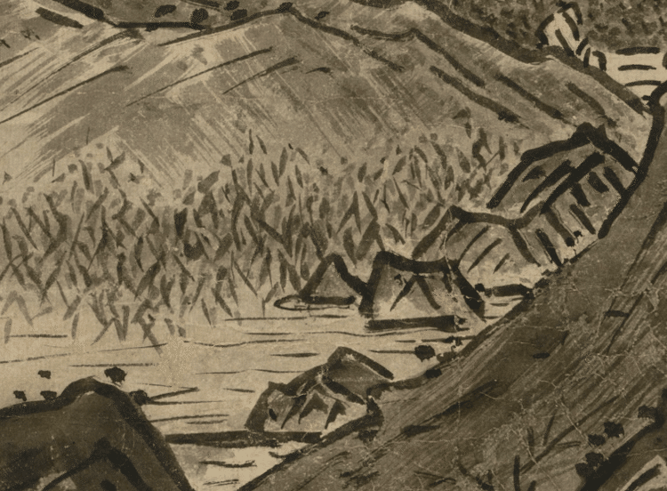 墨一色で息づく風景：雪舟『秋冬山水図』｜アートジェンヌ