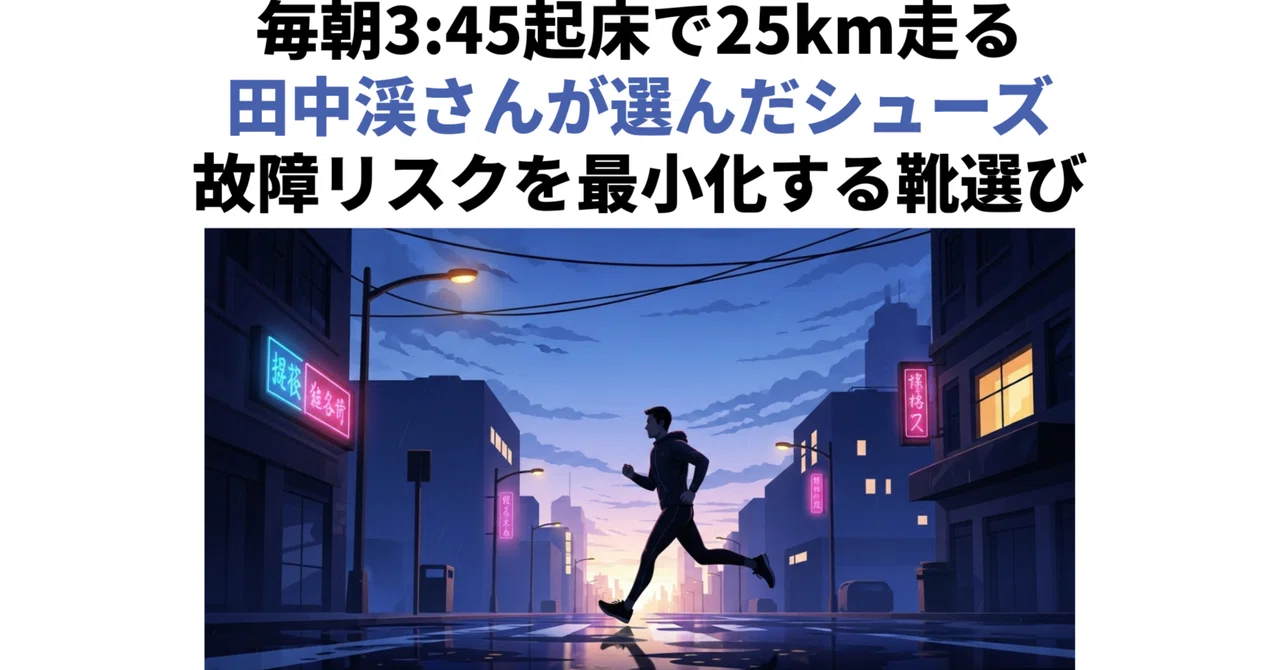 The Shoes Chosen by Kei Tanaka, Who Runs 25km Every Morning at 3:45 AM ...