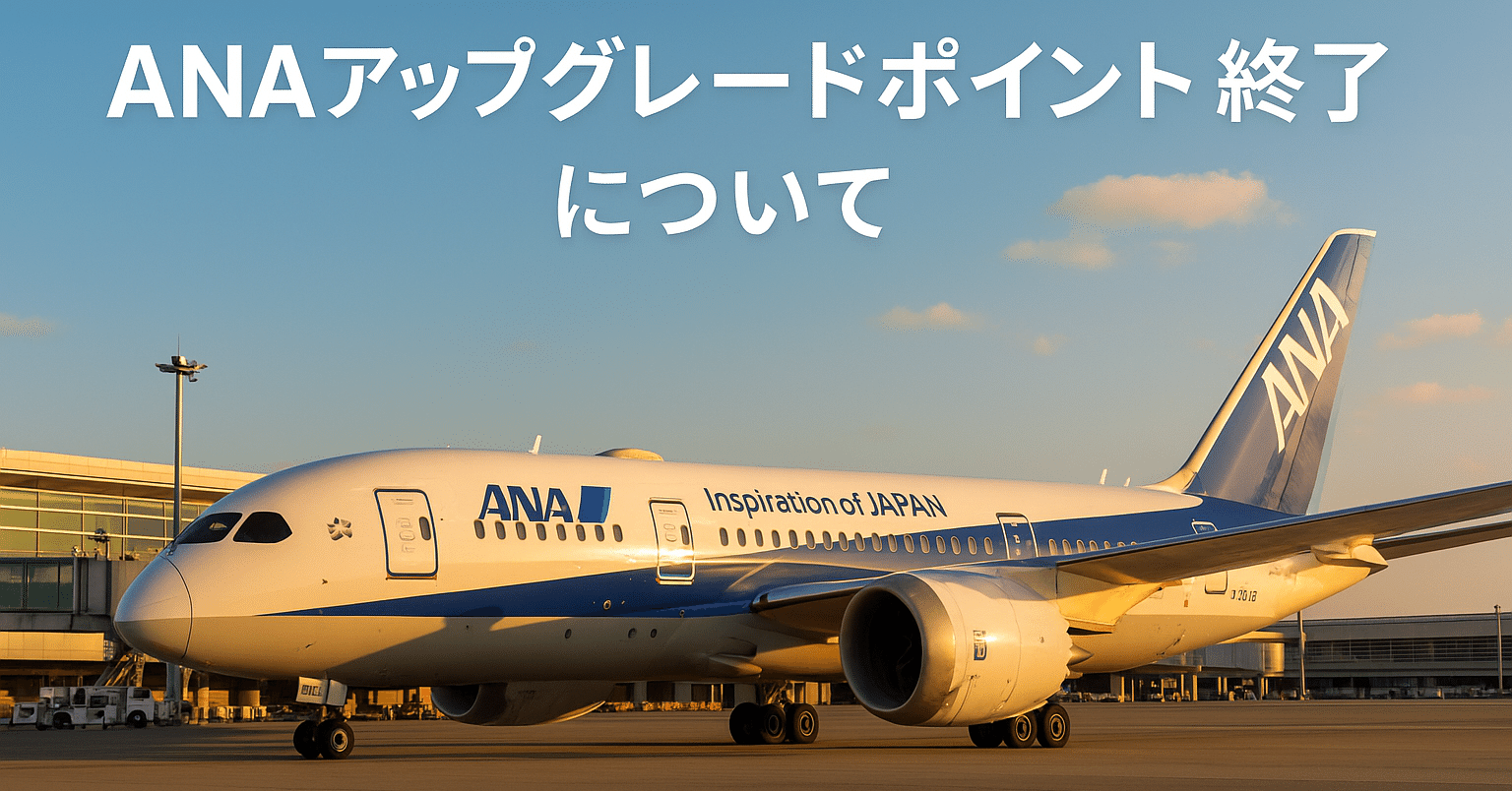 レポート】ANAアップグレードポイント終了について考える｜ソラノオヤジ