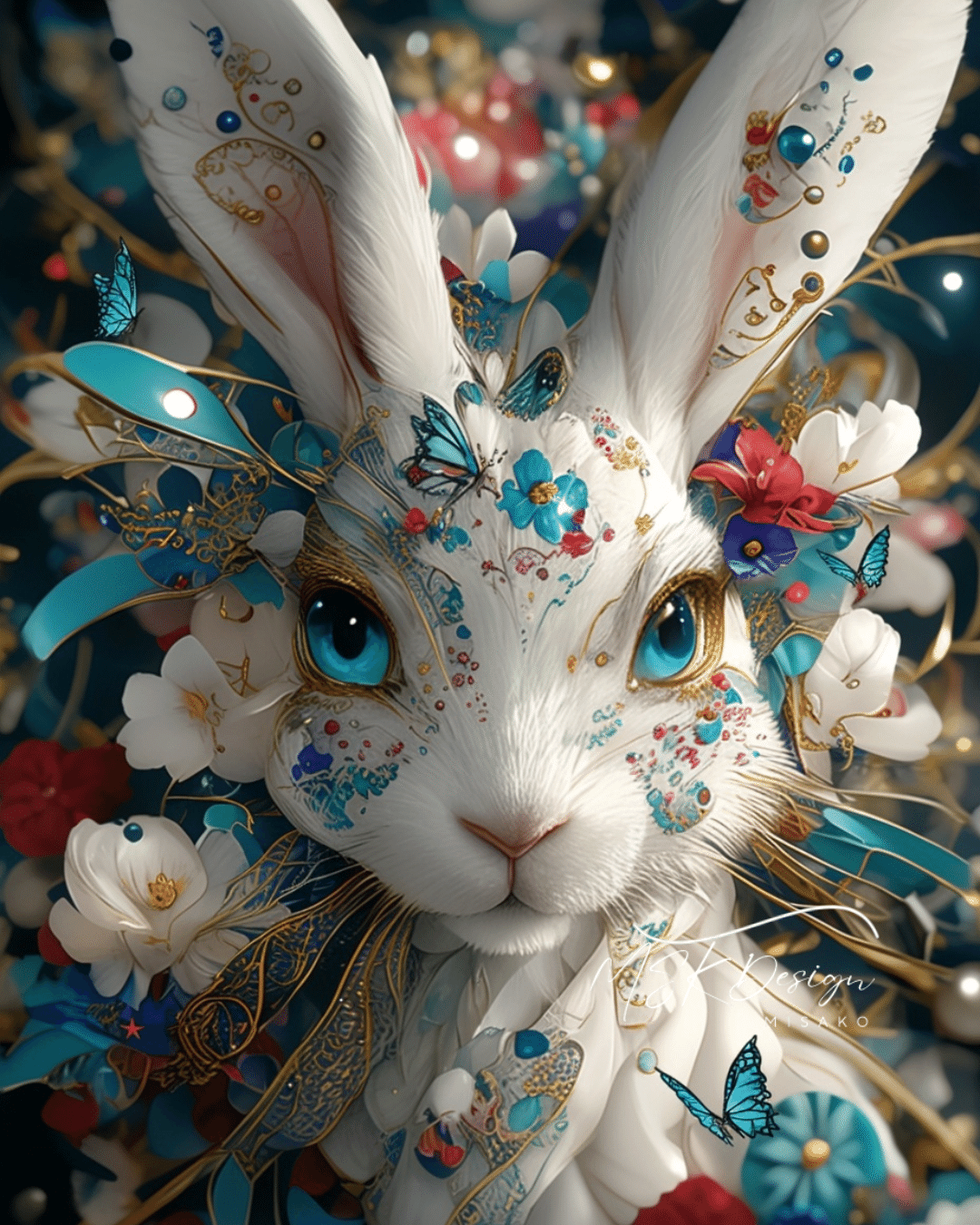 幻想のうさぎたち」～新しい世界を描く勇気～｜AIアート×デジタル