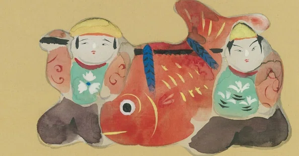 色紙《十二ヶ月図》｜講談社野間記念館