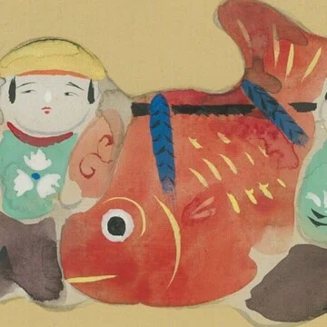 色紙《十二ヶ月図》｜講談社野間記念館