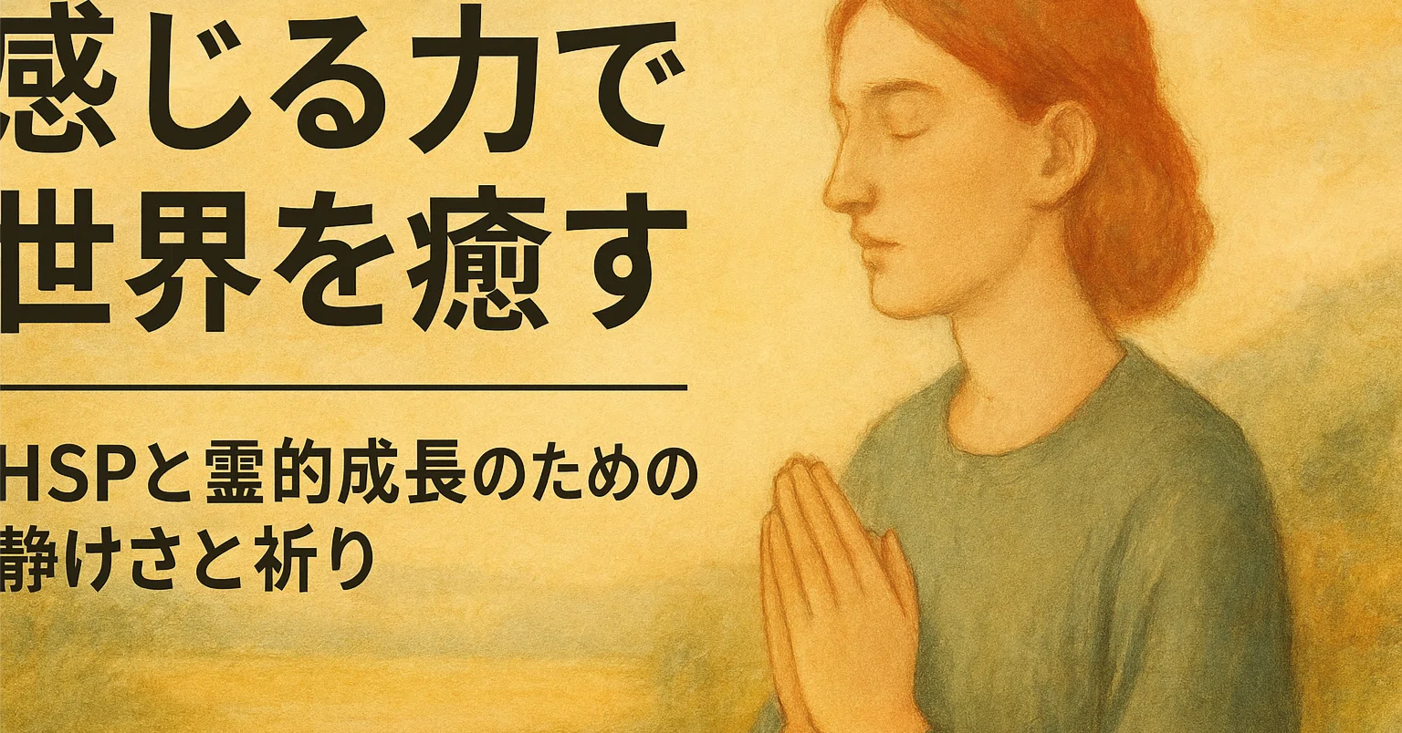 感じる力で世界を癒す——HSPと霊的成長のための静けさと祈り』｜Kazuo 