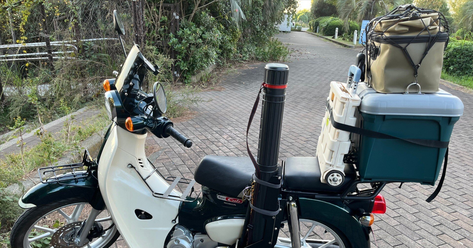 JA59スーパーカブ110購入後初期カスタムその①延長キャリア＋リア