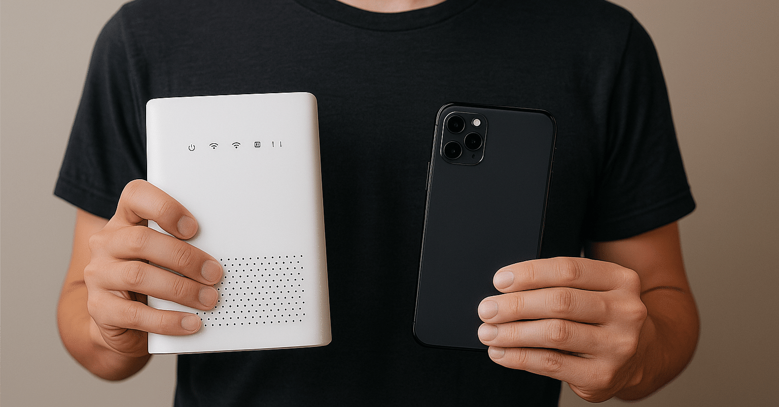 固定回線をやめて、iPhoneテザリング生活にしてみた｜ブルーカーブ