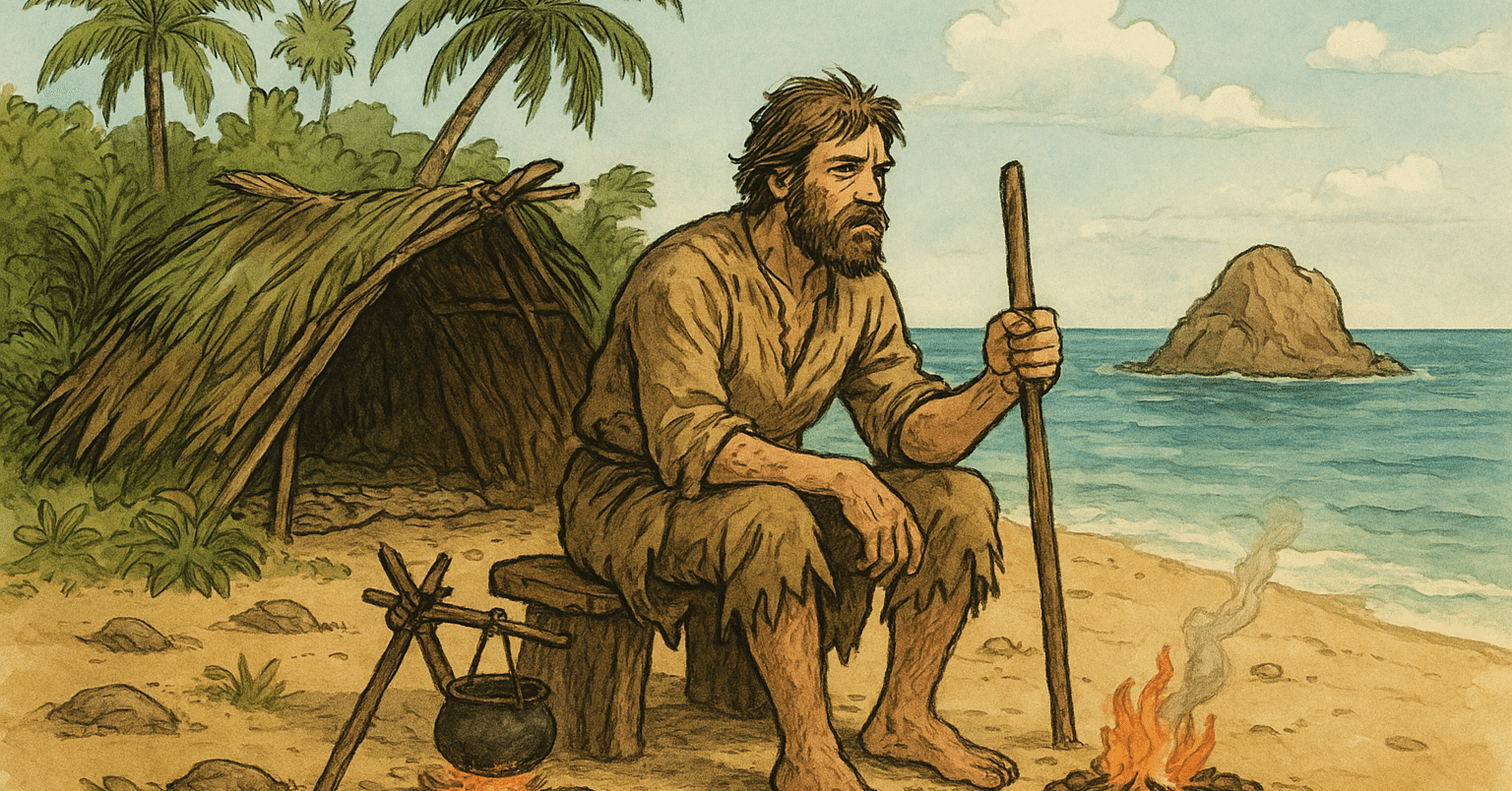 ロビンソン・クルーソー』――無人島の記憶と人間の原点｜梶文彦