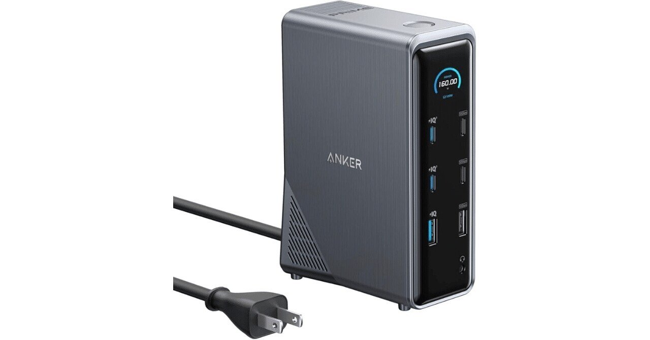 Anker Prime ドッキングステーション (14-in-1, Dual Display, 160W