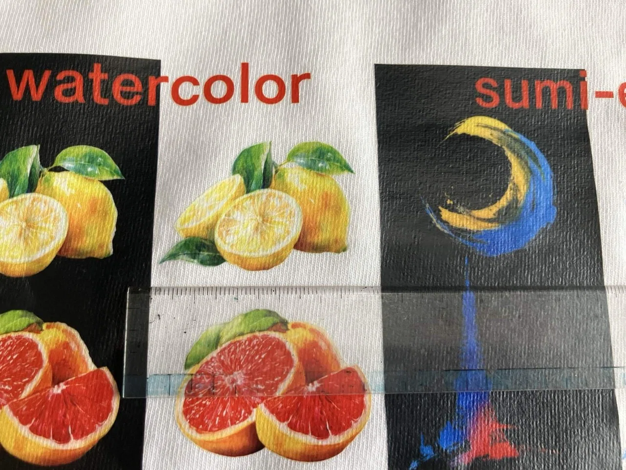 水彩画タッチのモチーフの拡大画像