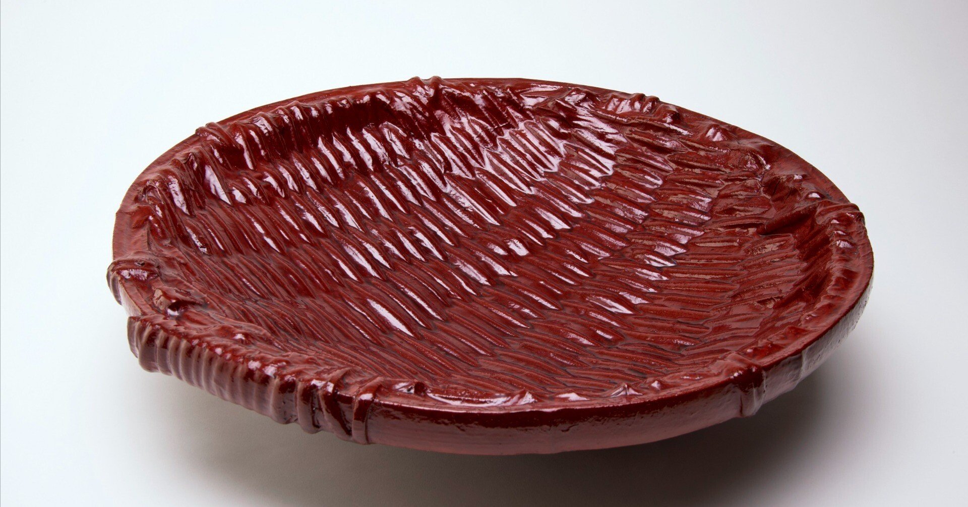 ゆりとさゆり様 漆芸家　一言良一郎氏の作品 漆塗り屏風25号 一閑張り(竹籠に和紙を漆で貼る)4｜小島ゆり(松江藩御抱え塗師12代目)