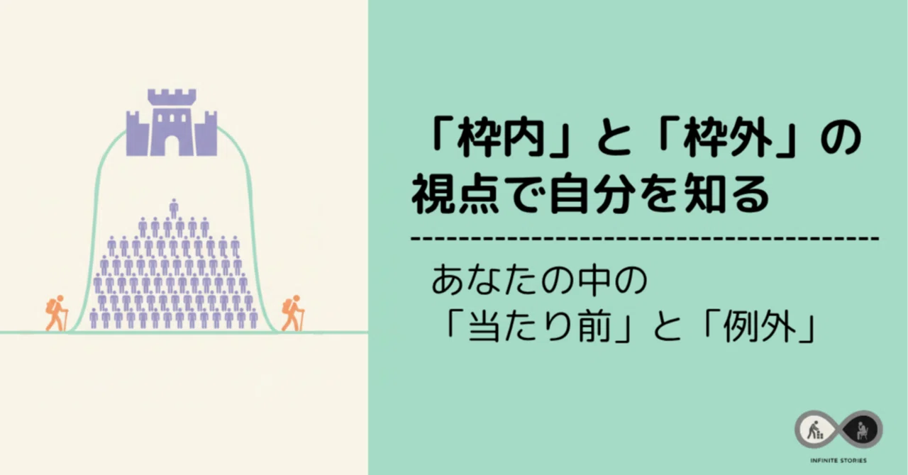 「枠内」と「枠外」の視点で自分を知る:あなたの中の「当たり前」と「例外」|一昌平@無限の物語