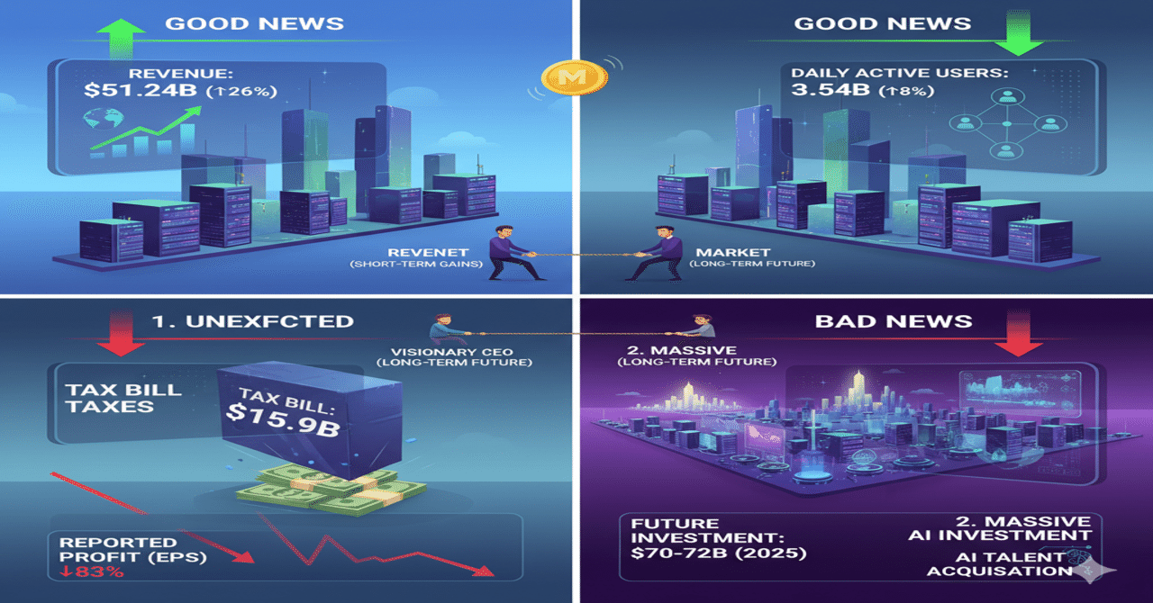 メタの決算、絶好調なのになぜ株価は下がった？AI投資の光と影｜TechSage