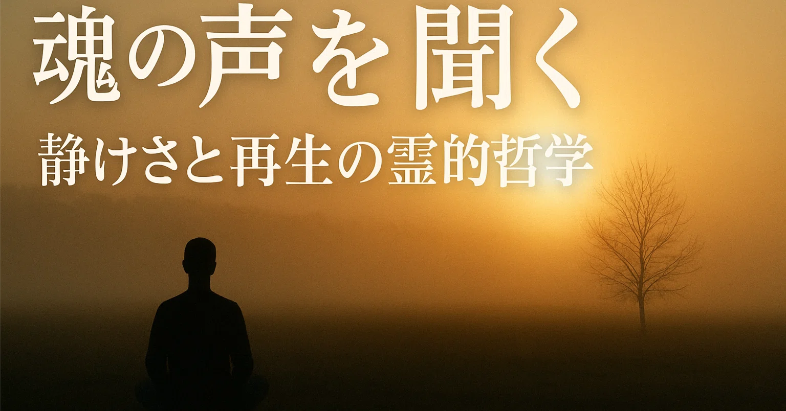 魂の声を聞く：静けさと再生の霊的哲学』｜Kazuo Haraya｜壊れずに