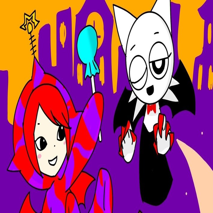 と*ん様 手描きイラスト◆ファンアート【Blood Moon】大遅刻ハロウィン と*ん様 手描きイラスト◇ファンアート【Blood Moon】大遅刻ハロウィン