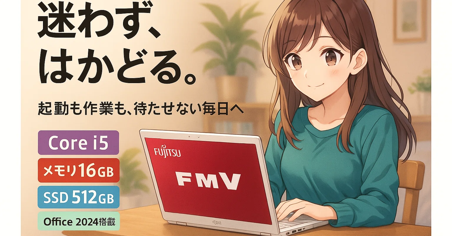 今だけ！】この性能で10万円台はあり得ない。私が富士通ノートパソコン