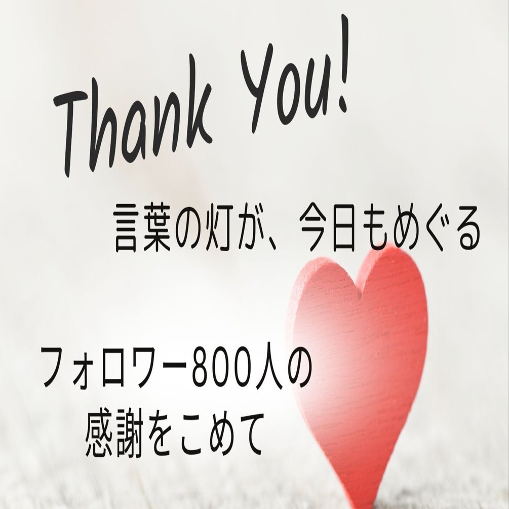 フォロワー800人の感謝をこめて。灯り続ける“言葉のめぐり”。｜One Heart, image size:1920x1005