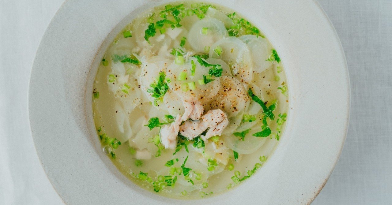 まぐろコンフィとかぶのスープ Fishstand まぐろでつくるおうちごはん Note まぐろコンフィとかぶのスープ Fishstand まぐろでつくるおうちごはん Note