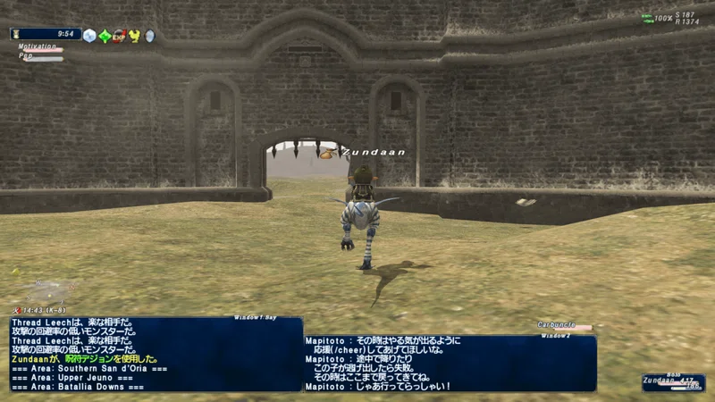 Ff11プレイ記録11 ライドオン Zunda An Note